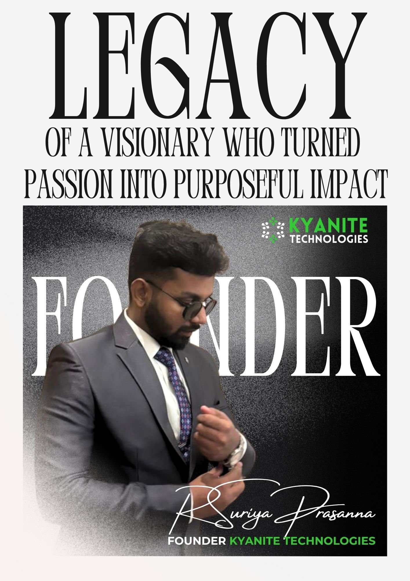 R. Suriya Prasanna — Founder & CEO, Kyanite Technologies
